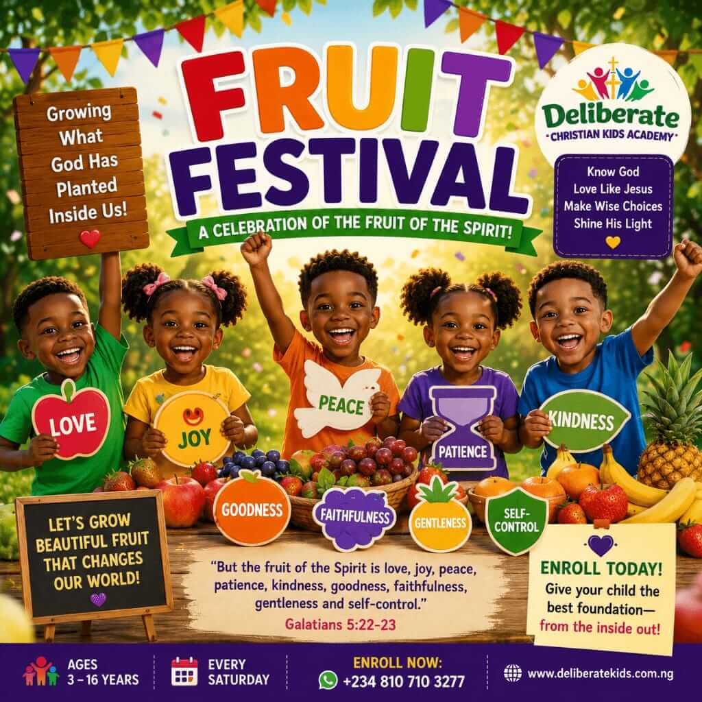 Fruit Festival: Is Your Child Developing Christian Character or Just Learning Good Behaviour?