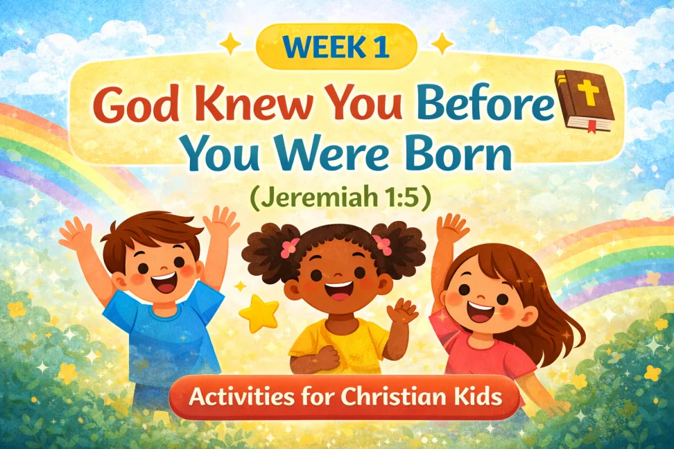 WEEK 1: God Knew You Before You Were Born (Jeremiah 1:5 for Kids)